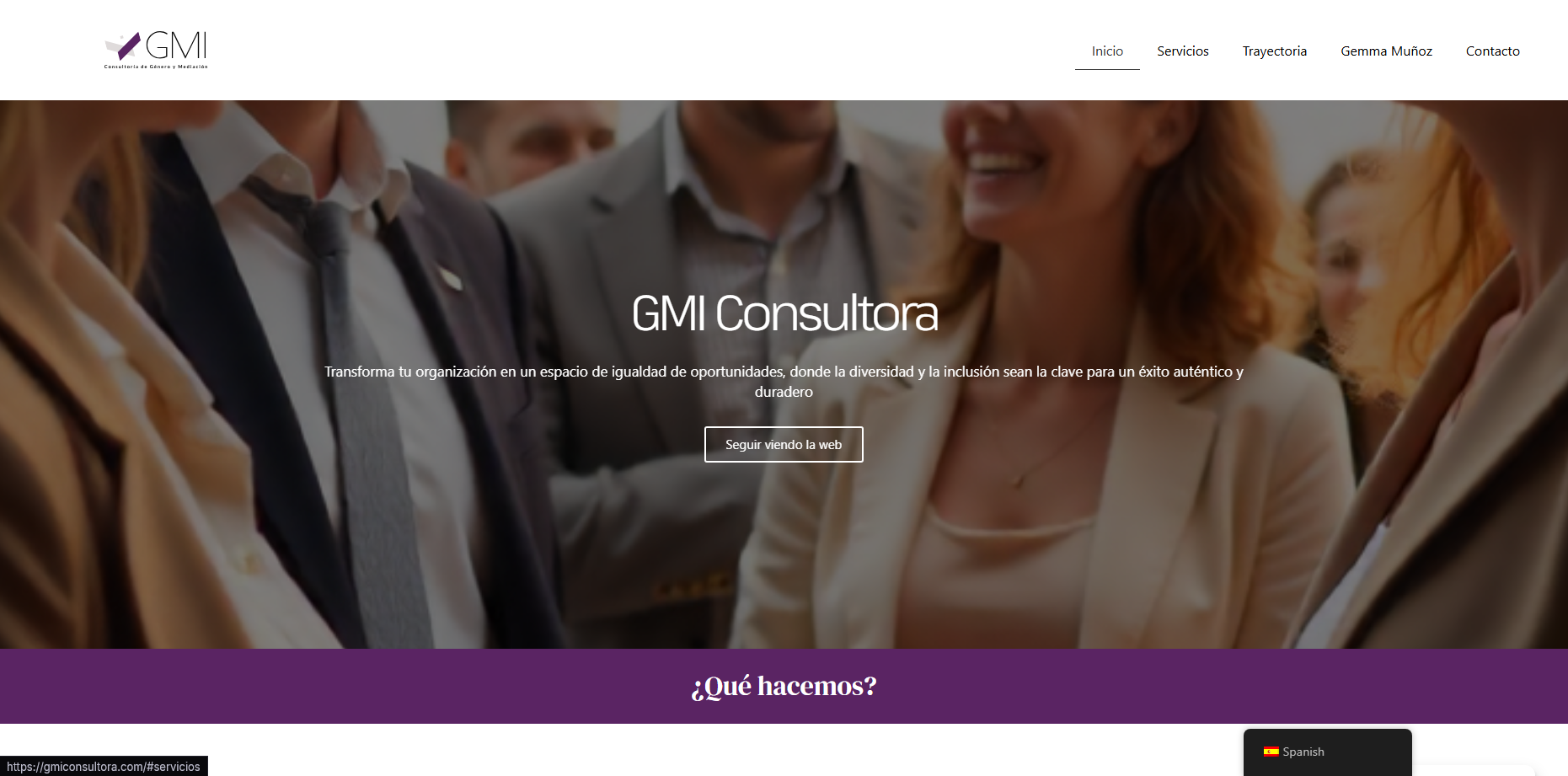 Vista previa del proyecto Gmi Consultora